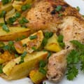 Chicken with Lemon, Capers and Potatoes