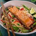 Salmon Fillets with Soy Ginger Noodles