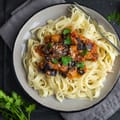 Spicy ‘Nduja and Eggplant Linguine