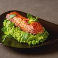 Salmon with Pea Puree