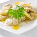 Plaice with Leek Vinaigrette