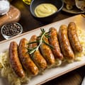 Bratwurst with Braised Cabbage