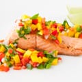 Creole Salmon with Mango Salsa