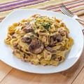 Sausage and Mushroom Stroganoff