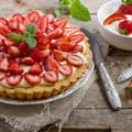 Strawberry and Feta Tart