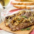 Steak with Sticky Onions