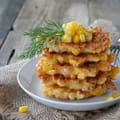 Halloumi and Corn Fritters