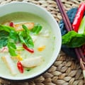 Mega Green Curry with Fried Tofu