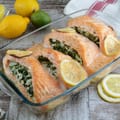 Prawn-Stuffed Creamy Salmon