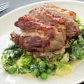 Slow Roast Lamb Shoulder with Garlic Bean Mash