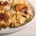 Chicken Thigh, Lemon and Orzo One-Pot