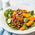 Lentil and Spinach Salad