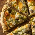 Garlic, Cheese and Sage Mushroom Flatbreads
